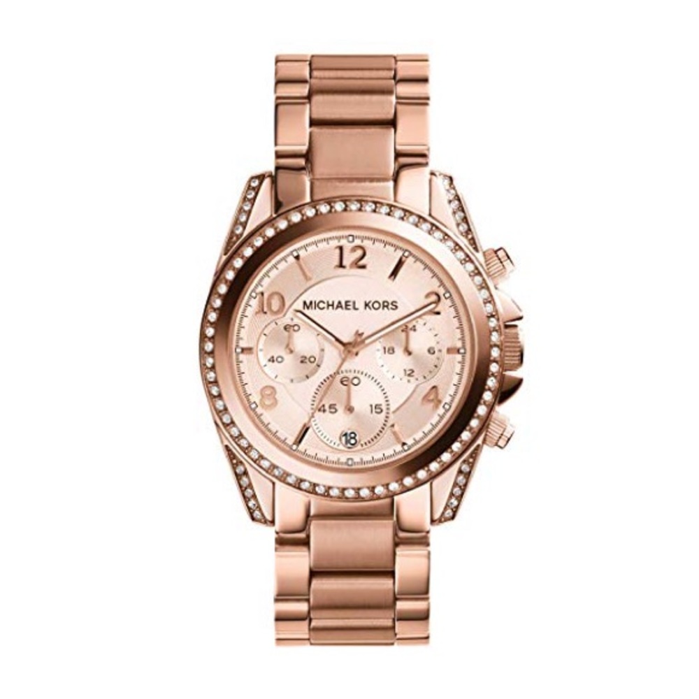 Michael Kors Rose Goldtone Blair Chronograph Watch